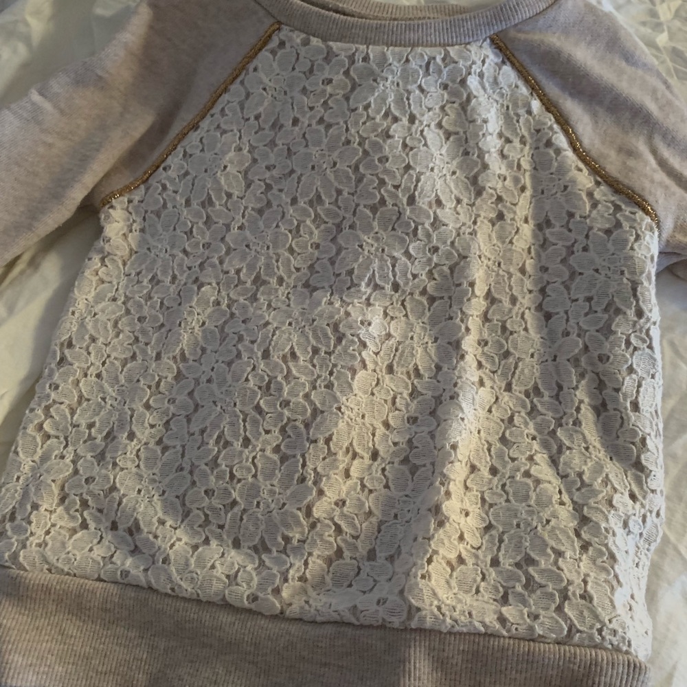 Floral Lace Sweatshirt